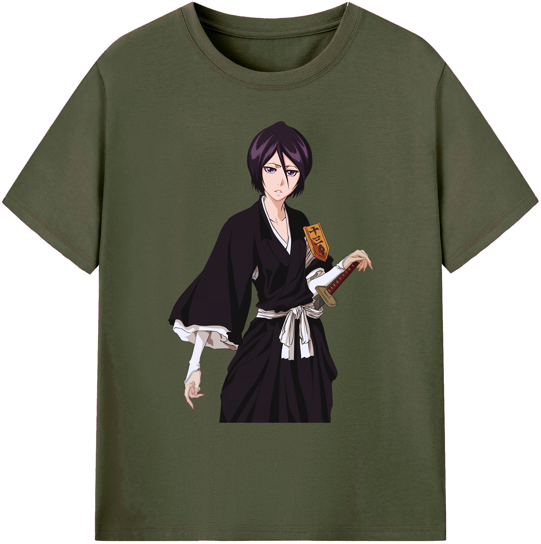 （画像用） ブリーチ 朽木ルキア BLEACH Kuchiki Rukia 綿100％ メンズ半袖Tシャツ｜肌触りやわらか＆通気性